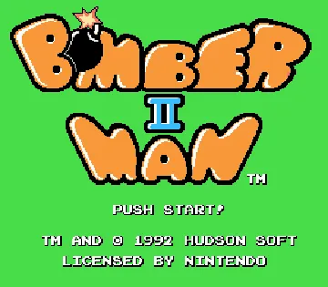 Bomberman II (USA) screen shot title